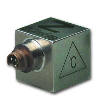 uht-12™, icp®  triaxial accelerometer, 10 mv/g, adhesive mount, with low temperature coefficient ltc , no mating cable supplied